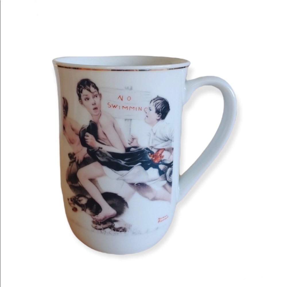Norman Rockwell mug cup vintage 1921 Saturday Evening Post vintage collectible